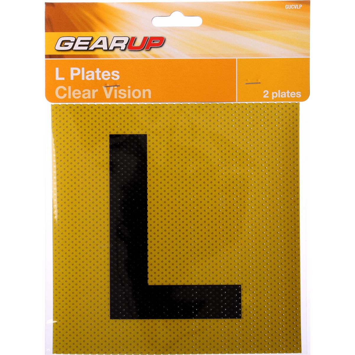Gearup Clear Vision L Learner Plate Set GUCVLP