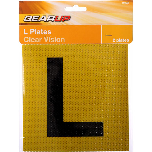 Gearup Clear Vision L Learner Plate Set GUCVLP