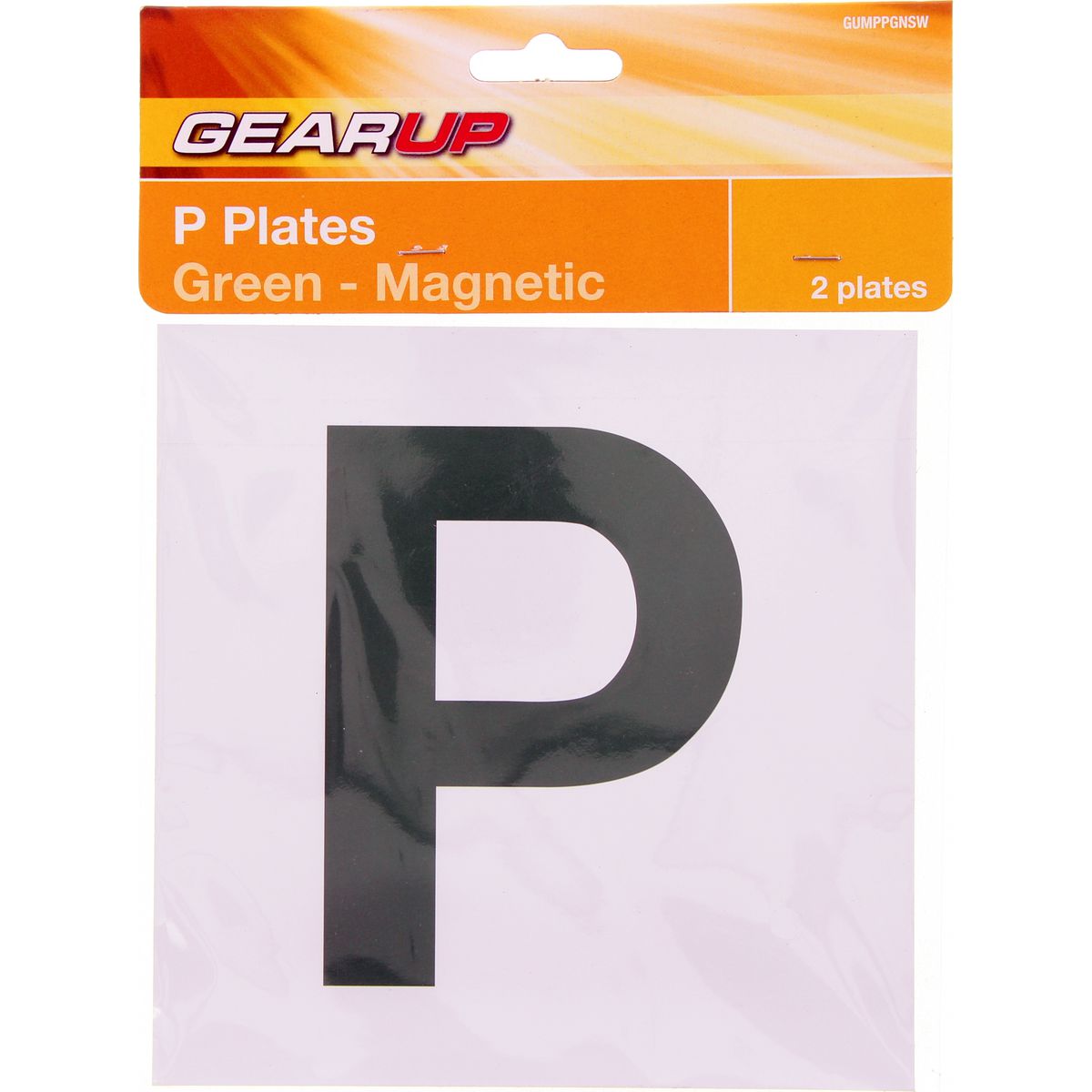 Gearup Magnetic Probationary Plate Set Green