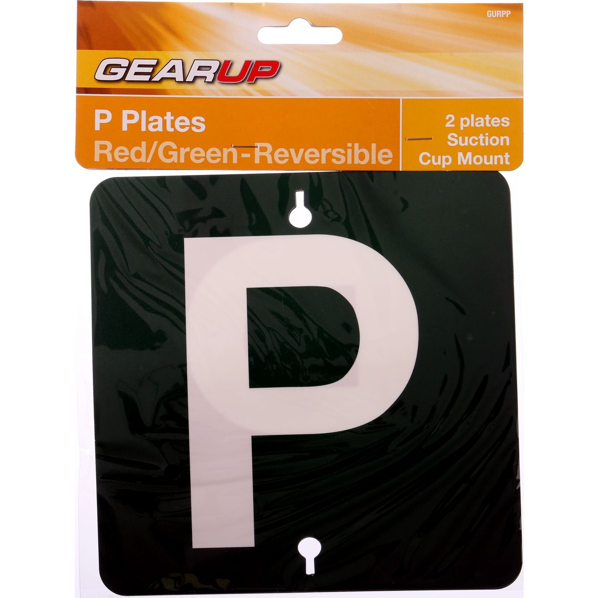 Gearup Red/Green Probationary Plate Set - Reversable GURPP