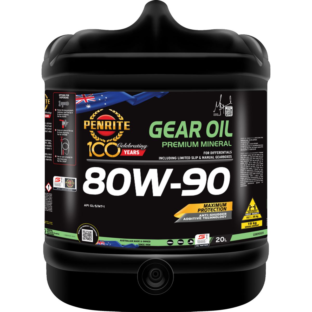Penrite Gear Oil 80W-90 20L