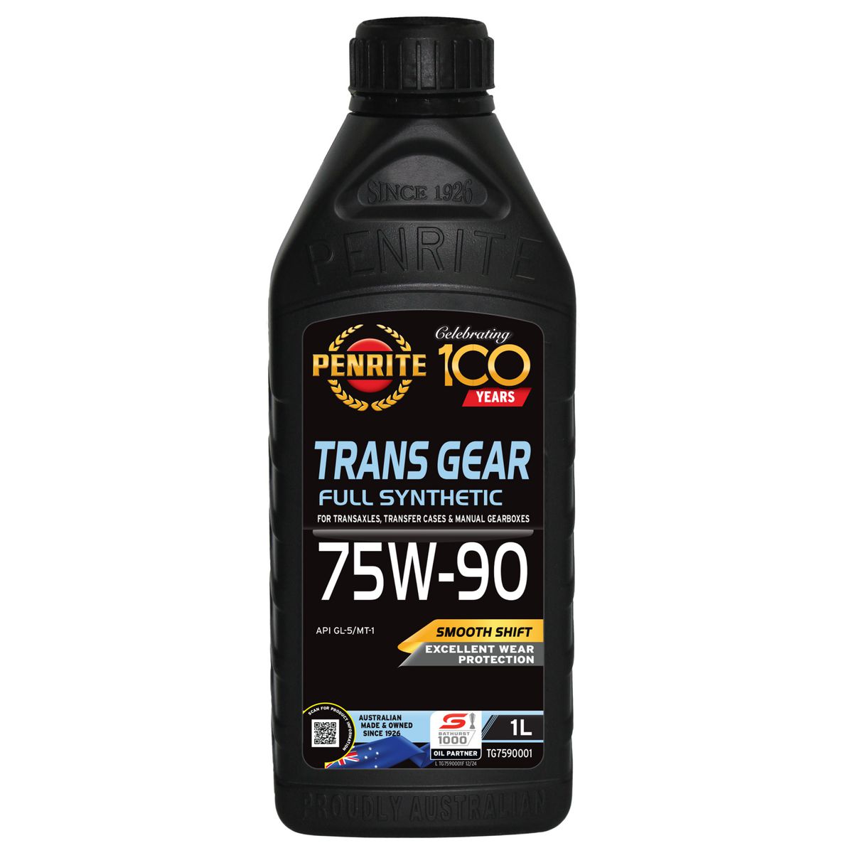 Penrite Trans Gear SAE 75W-90 Full Synthetic Engine Oil 1L TG7590001