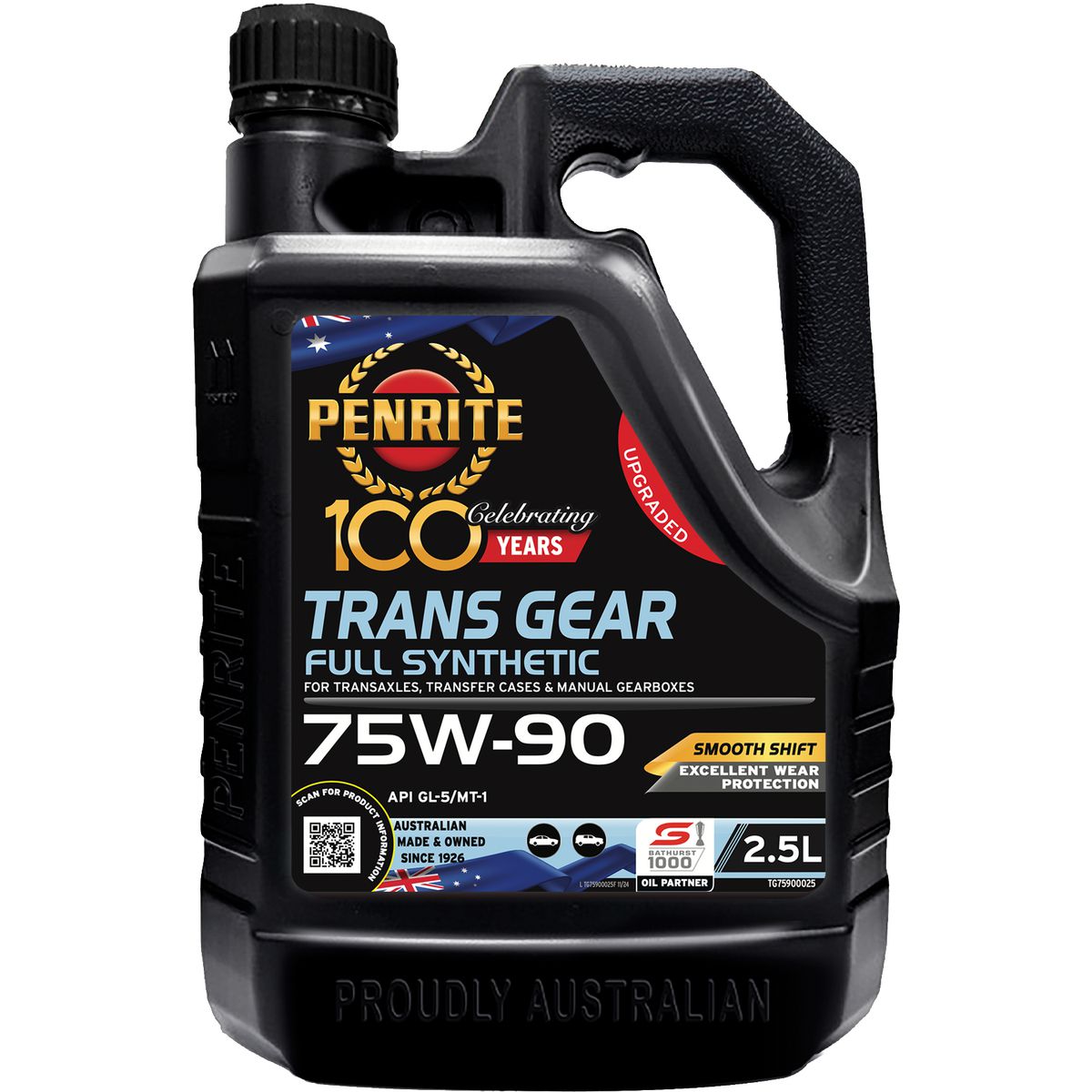 Penrite Trans Gear SAE 75W-90 Full Synthetic Engine Oil 2.5L TG75900025