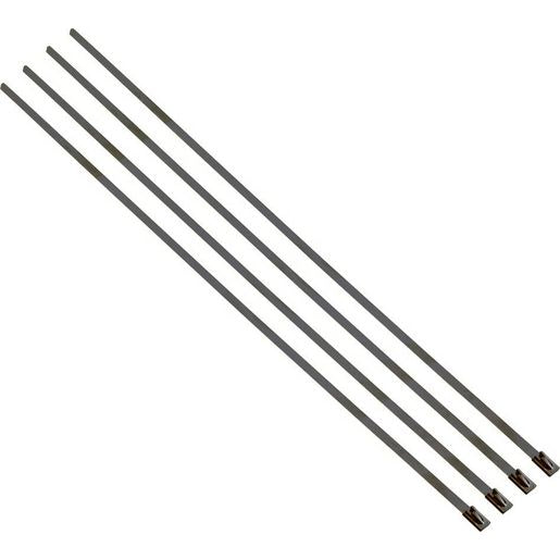Heatshield Products Stainless Exhaust Wrap Locking Ties 8in 4 Pack 108004