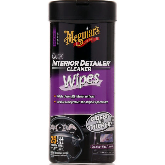 Meguiars Quik Interior Detailer Wipes 25pk G13600