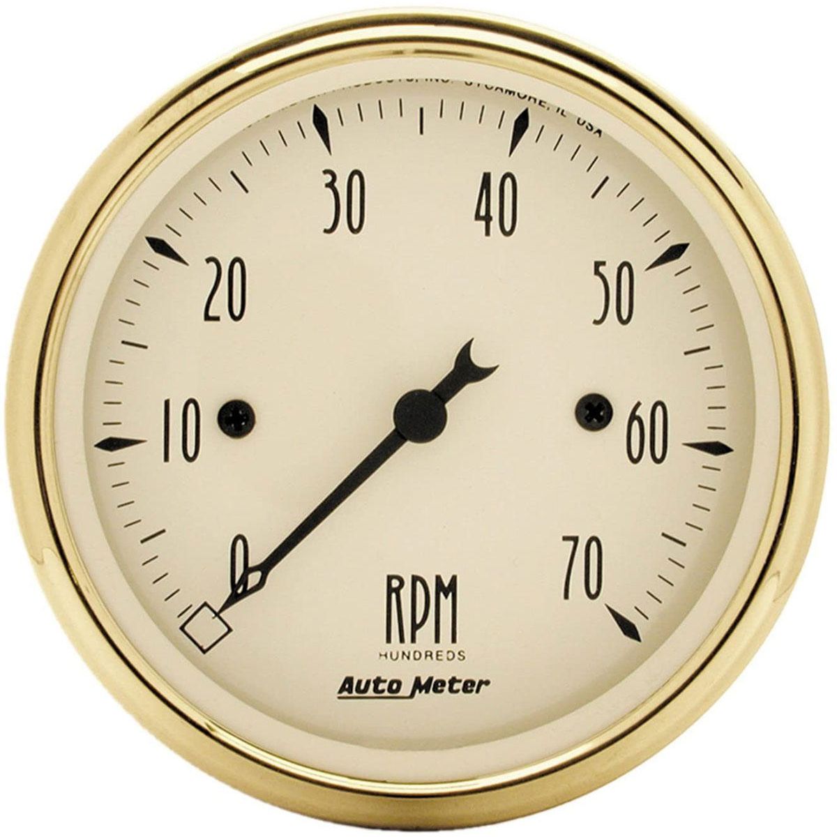 Autometer Golden Oldies 3-1/8in Tachometer 7000rpm AU1595