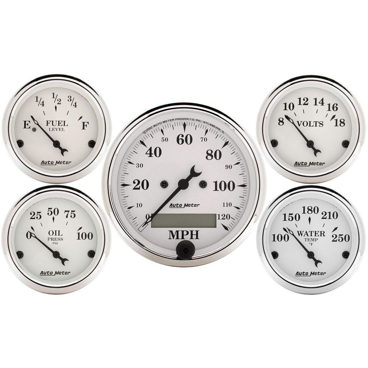Autometer Old Tyme 5 Piece Gauge Kit AU1602