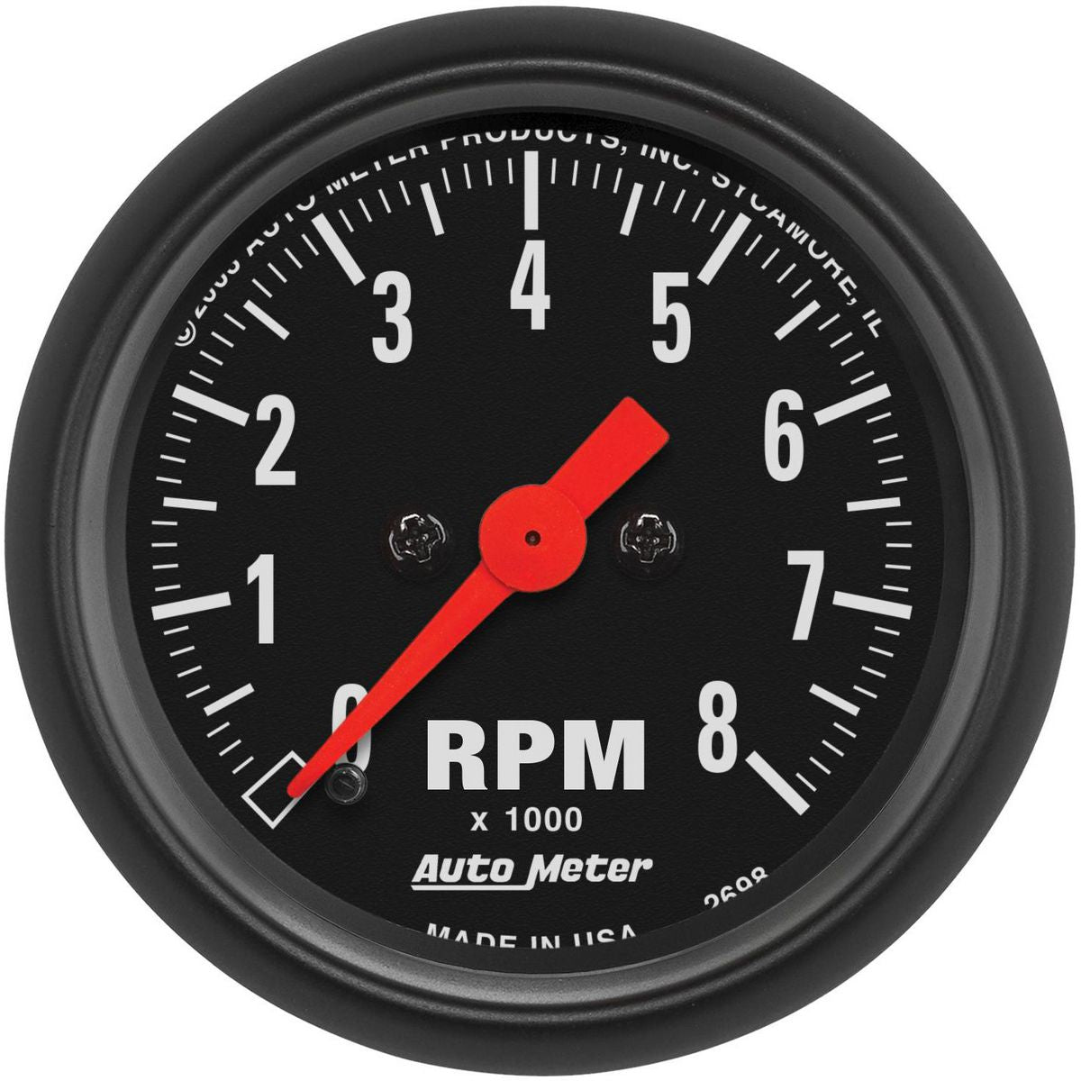 Autometer Z-Series 2-1/16in Tacho Gauge 8,000rpm In Dash AU2698