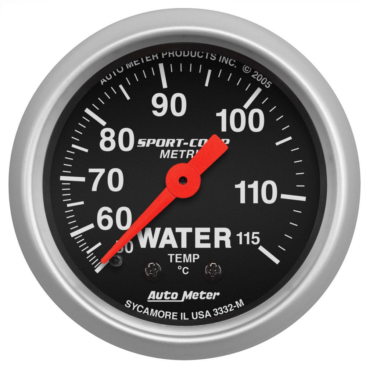 Autometer Sport-Comp 2-1/16in Water Temp Gauge 50-115C Mechanical AU3332-M