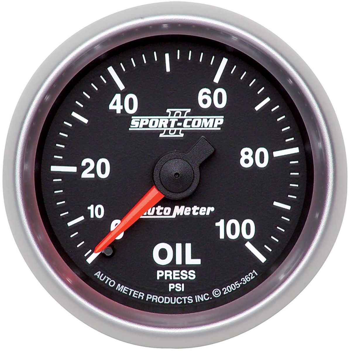 Autometer Sport-Comp II 2-1/16in Oil Pressure Gauge 0-100 PSI AU3621