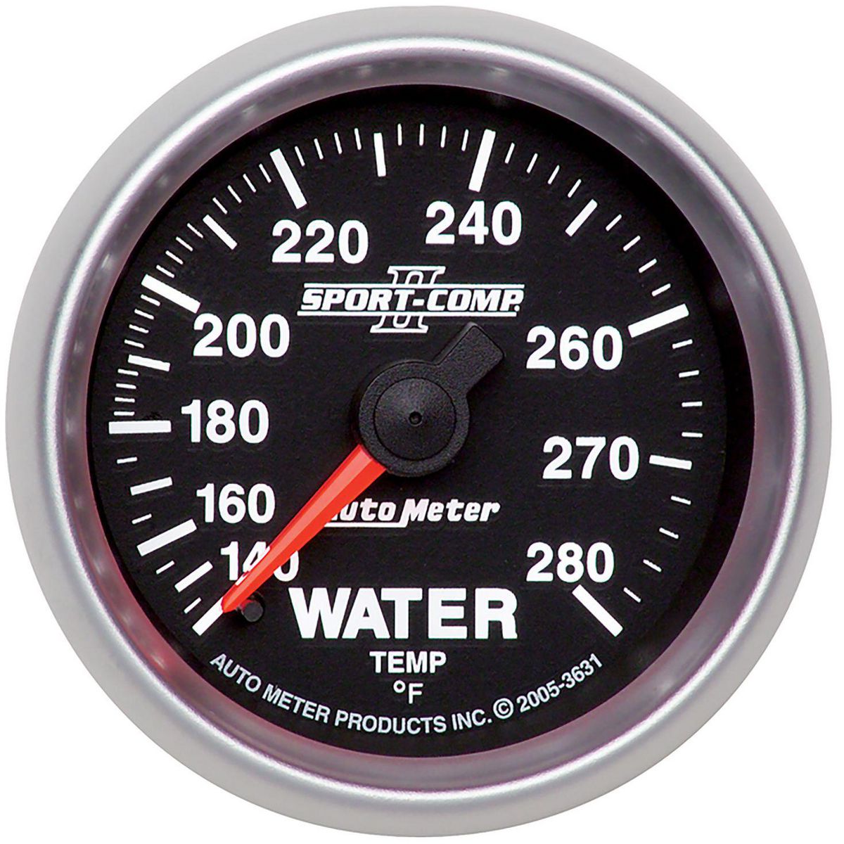 Autometer Sport-Comp II 2-1/16in Water Temp Gauge 140-280F AU3631