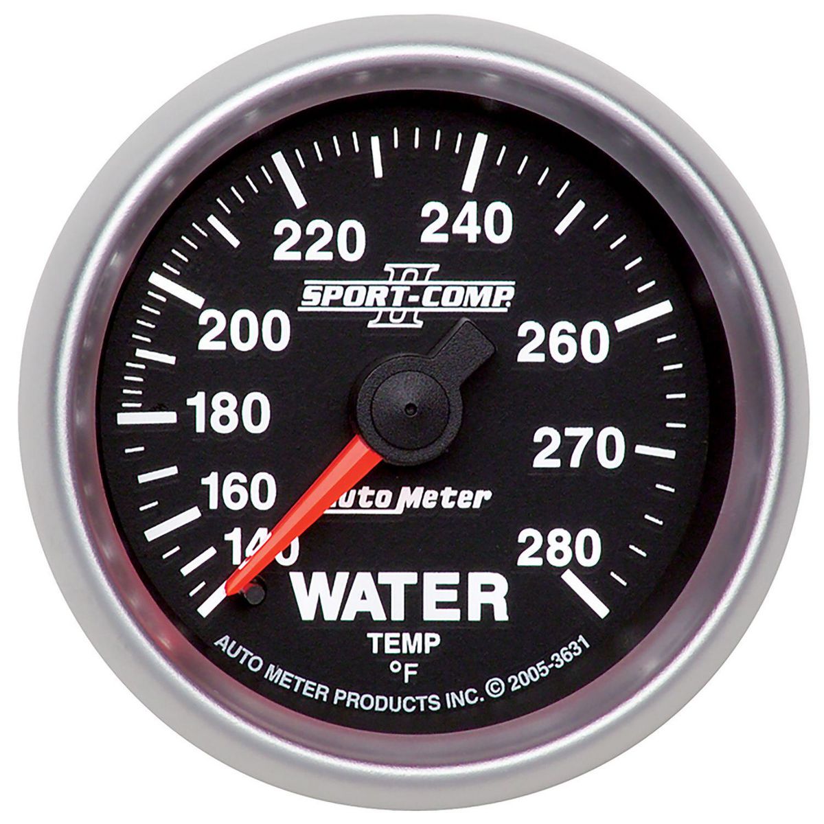 Autometer Sport-Comp II 2-1/16in Water Temp Gauge 140-280F AU3631