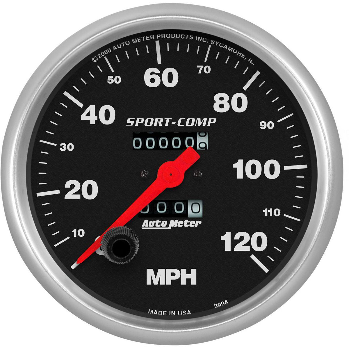 Autometer Sport-Comp 5in Speedo Gauge 120MPH Mechanical In Dash AU3994