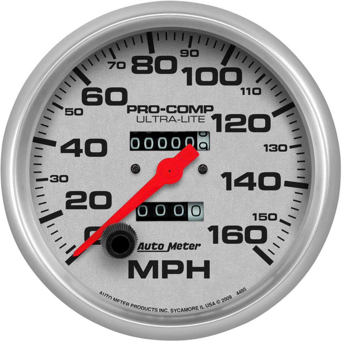 Autometer Ultra-Lite 5in Speedo Gauge 160MPH Mechanical In Dash AU4495