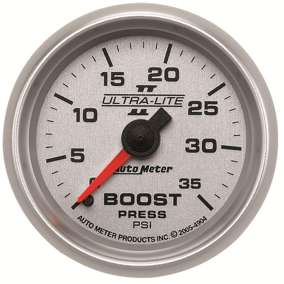 Autometer Ultra-Lite II 2-1/16in Boost Gauge 0-35 PSI Mechanical AU4904