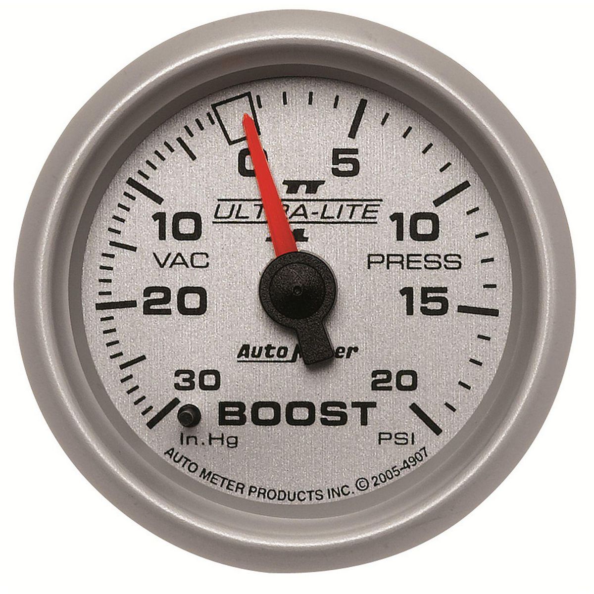 Autometer Ultra-Lite II 2-1/16in Boost-Vacuum Gauge 30in/Hg 20PSI AU4907