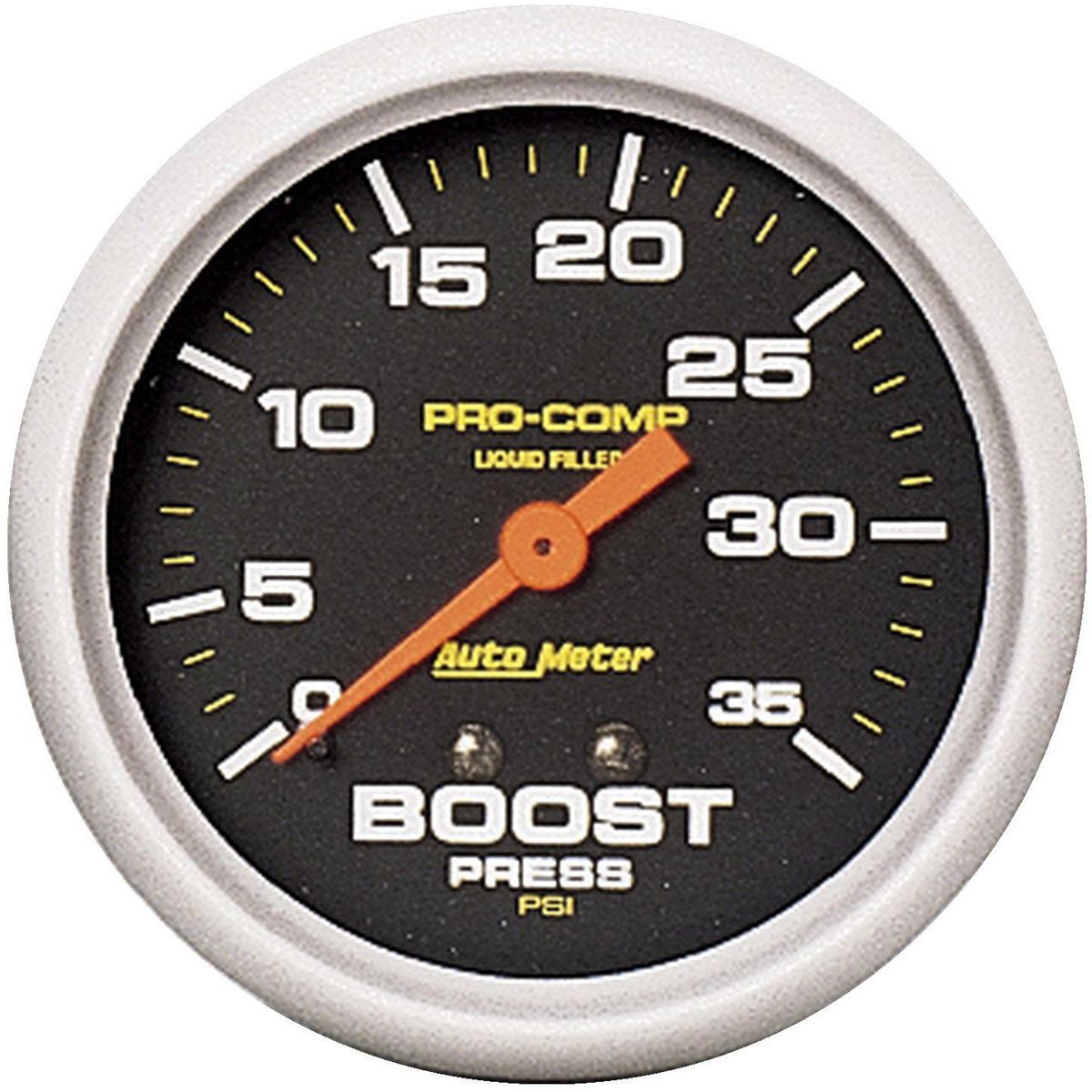 Autometer Pro-Comp 2-5/8in Boost Gauge 0-35 PSI Liquid Filled Mechanical AU5404