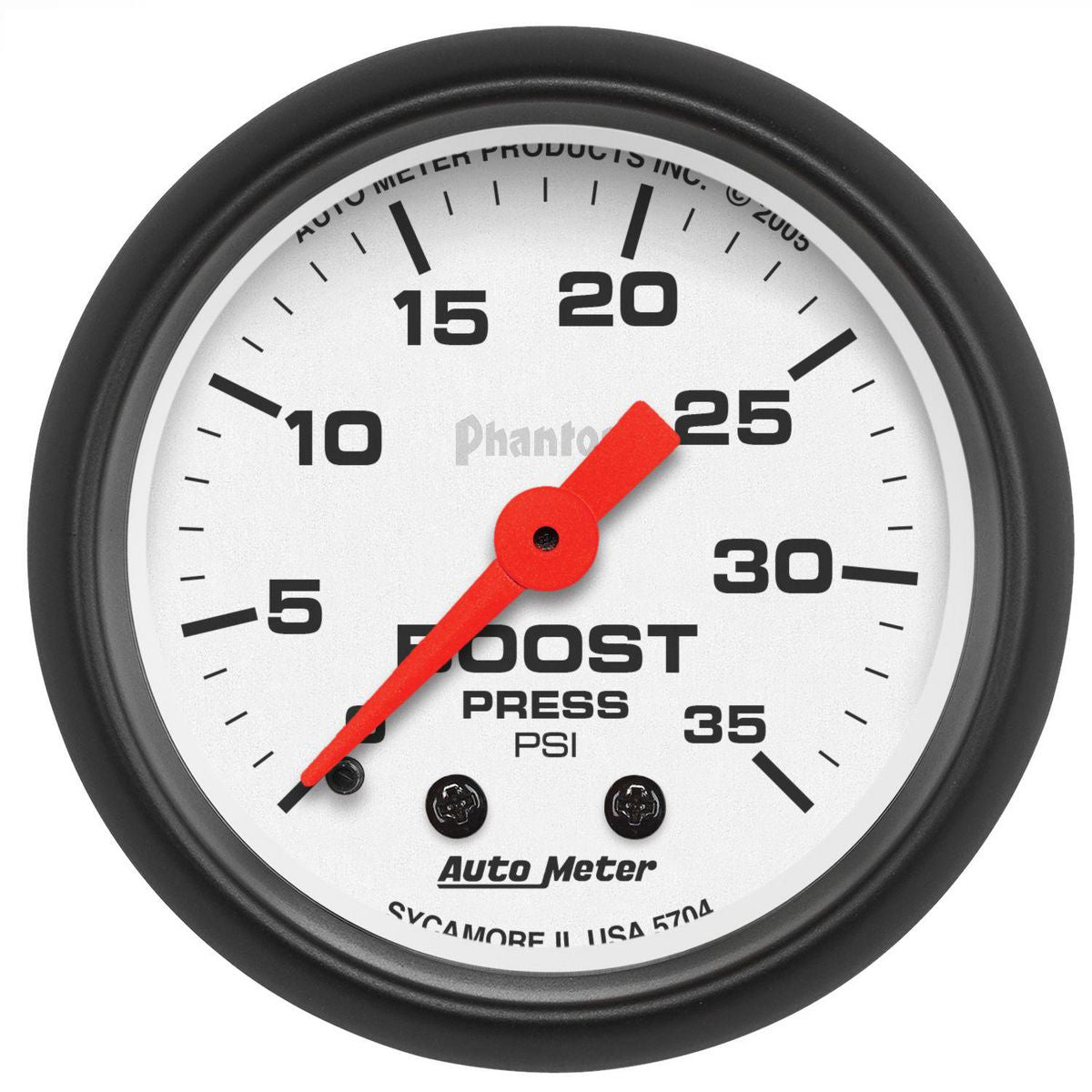 Autometer Phantom 2-1/16in Boost Gauge 0-35PSI Mechanical AU5704