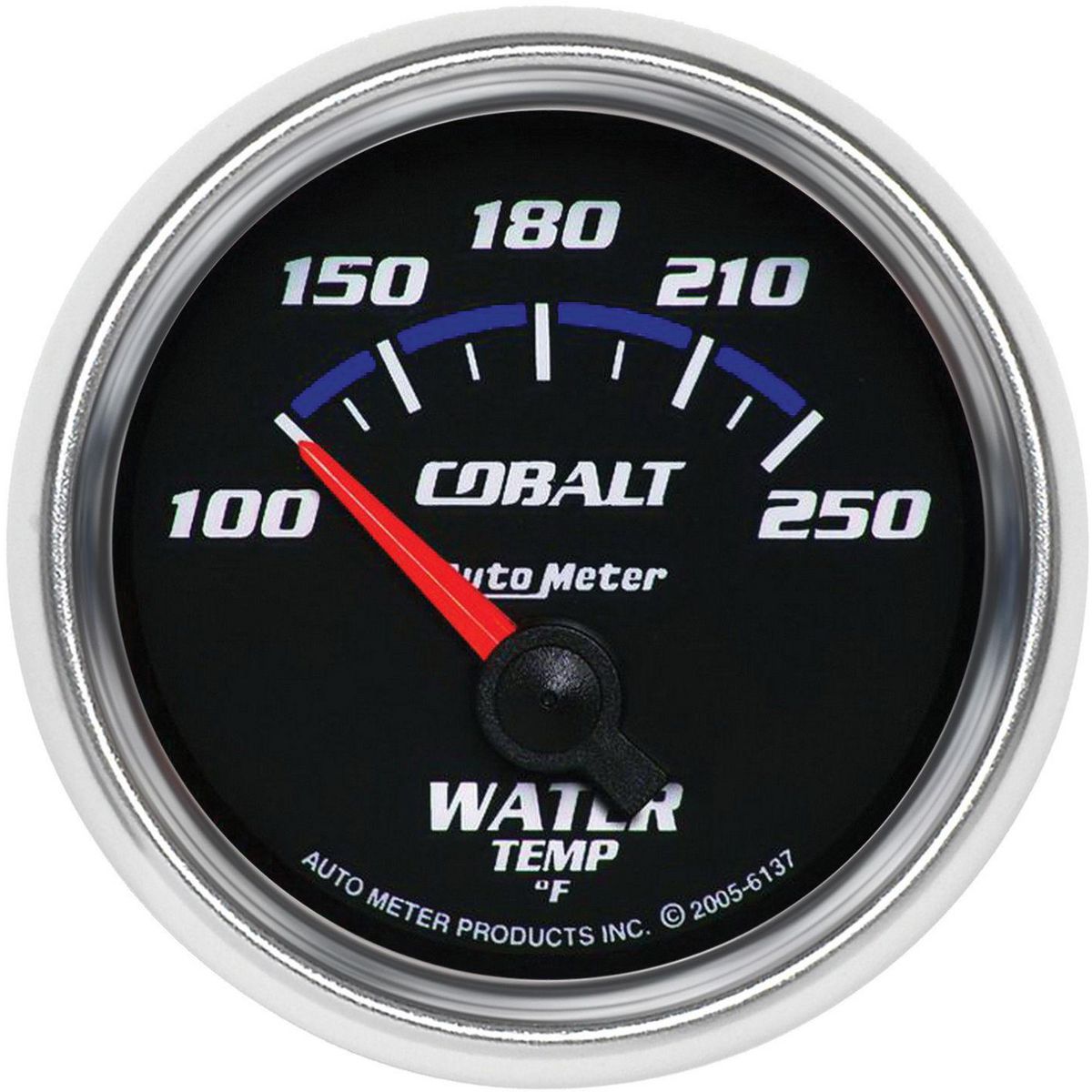 Autometer Cobalt 2-1/16in Water Temp Gauge 100-250F Short Sweep Electric AU6137