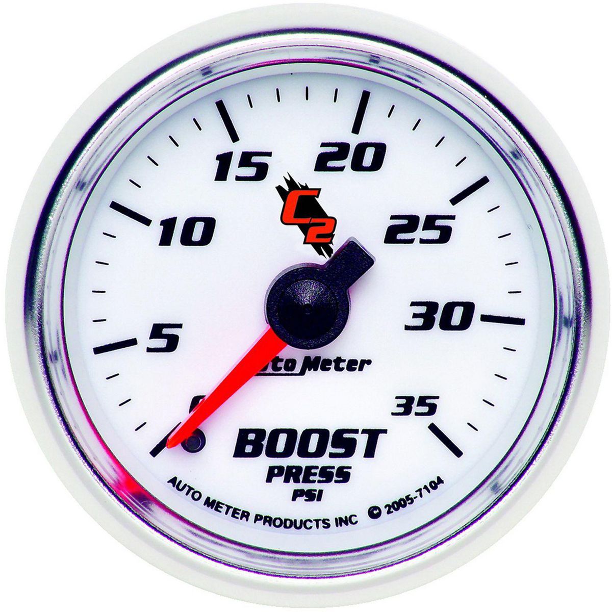 Autometer C2 Series 2-1/16in Boost Gauge 0-35PSI Mechanical AU7104