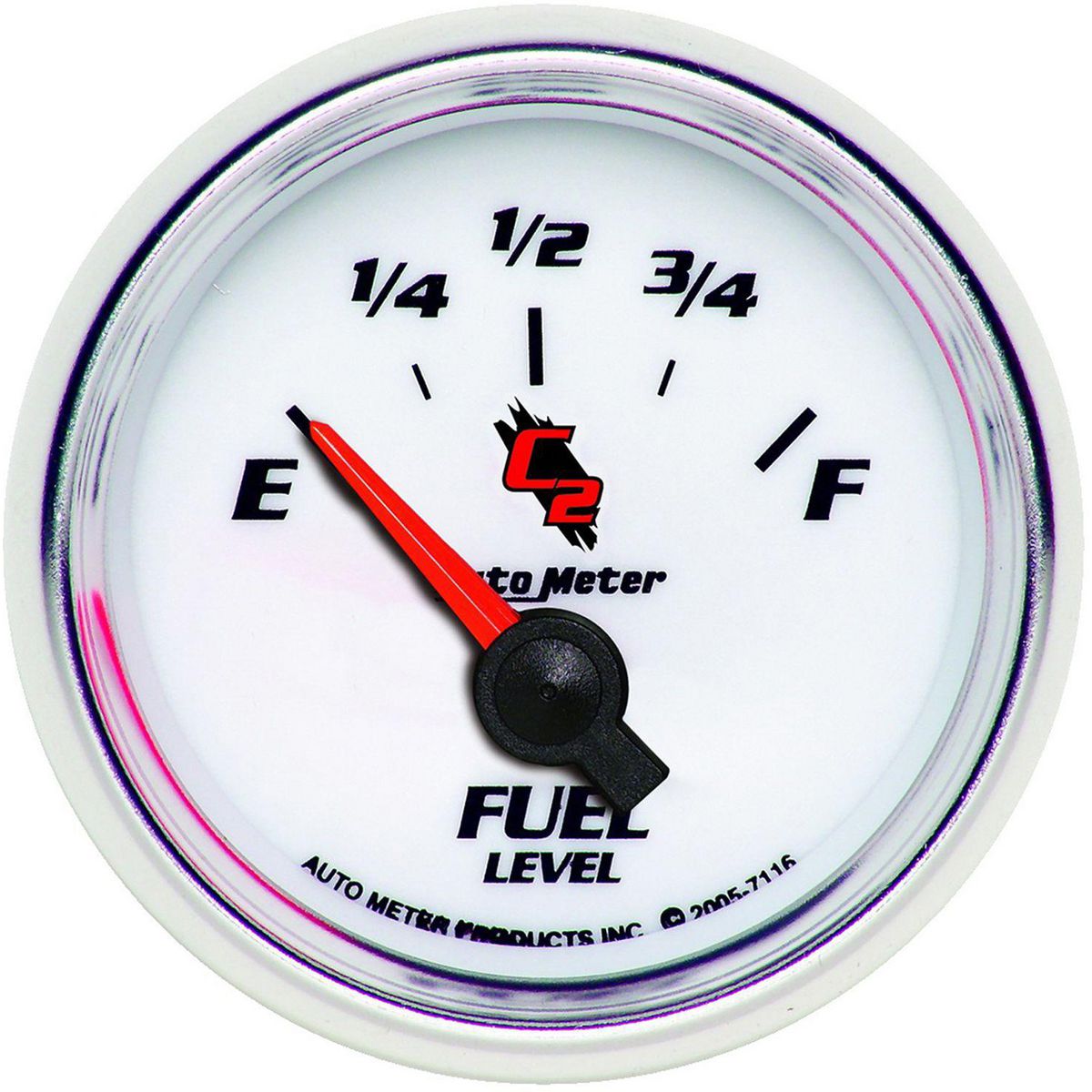 Autometer C2 Series 2-1/16in Fuel Level Gauge 240-33 Ohms Short Sweep Electric AU7116