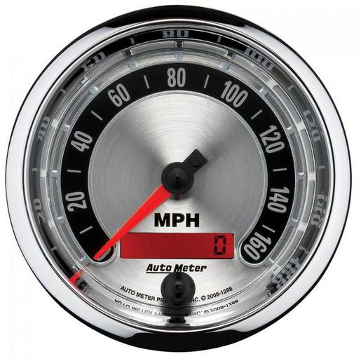 Autometer Muscle 3-3/8in Speedometer 160MPH AU1288