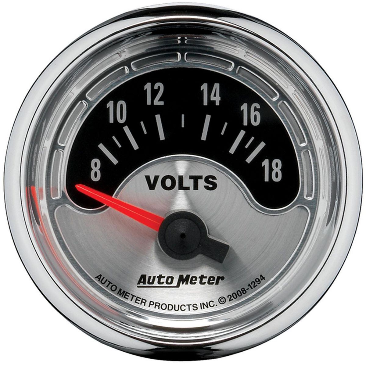 Autometer Muscle 2-1/16in Voltmeter 8-18V Short Sweep Electric AU1294