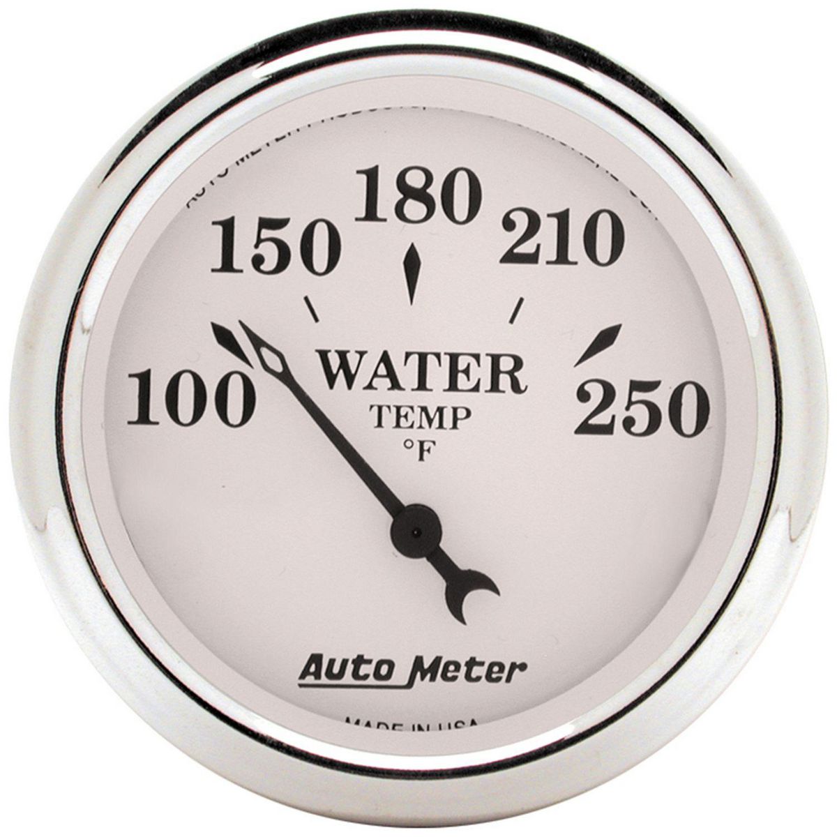 Autometer Old Tyme Water Temp Gauge 100-250F Short Sweep Electric AU1638