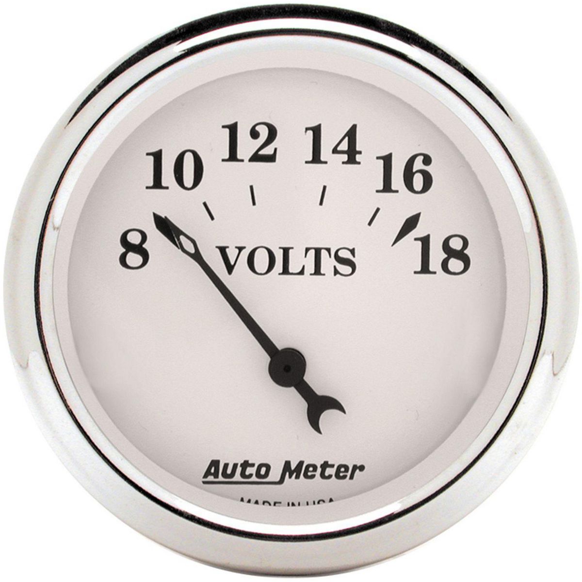 Autometer Old Tyme 2-1/16in Voltmeter 8-18V Short Sweep Electric AU1692