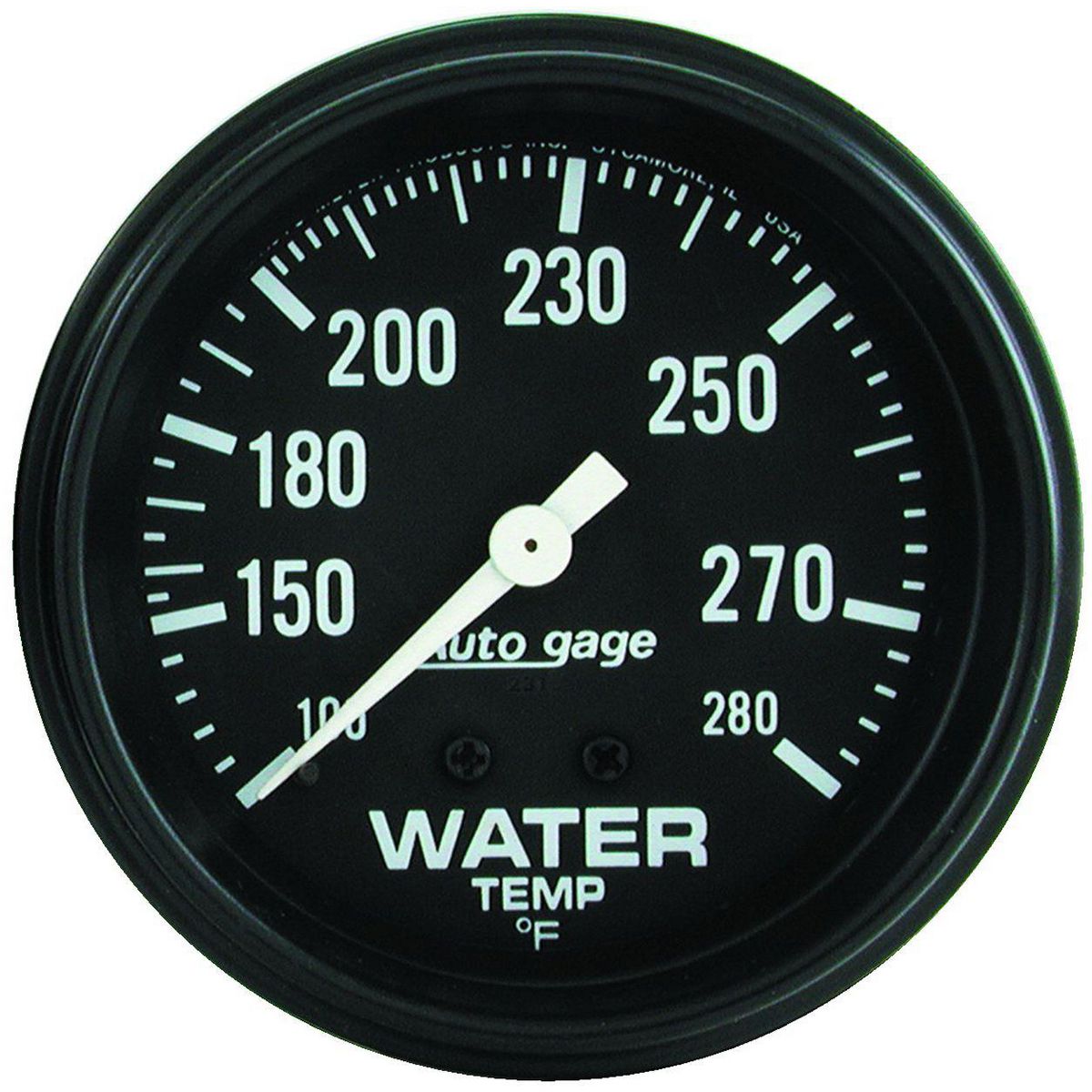 Autometer Auto Gauge 2-5/8in Water Temp Gauge 100-280F Mechanical 6ft AU2313