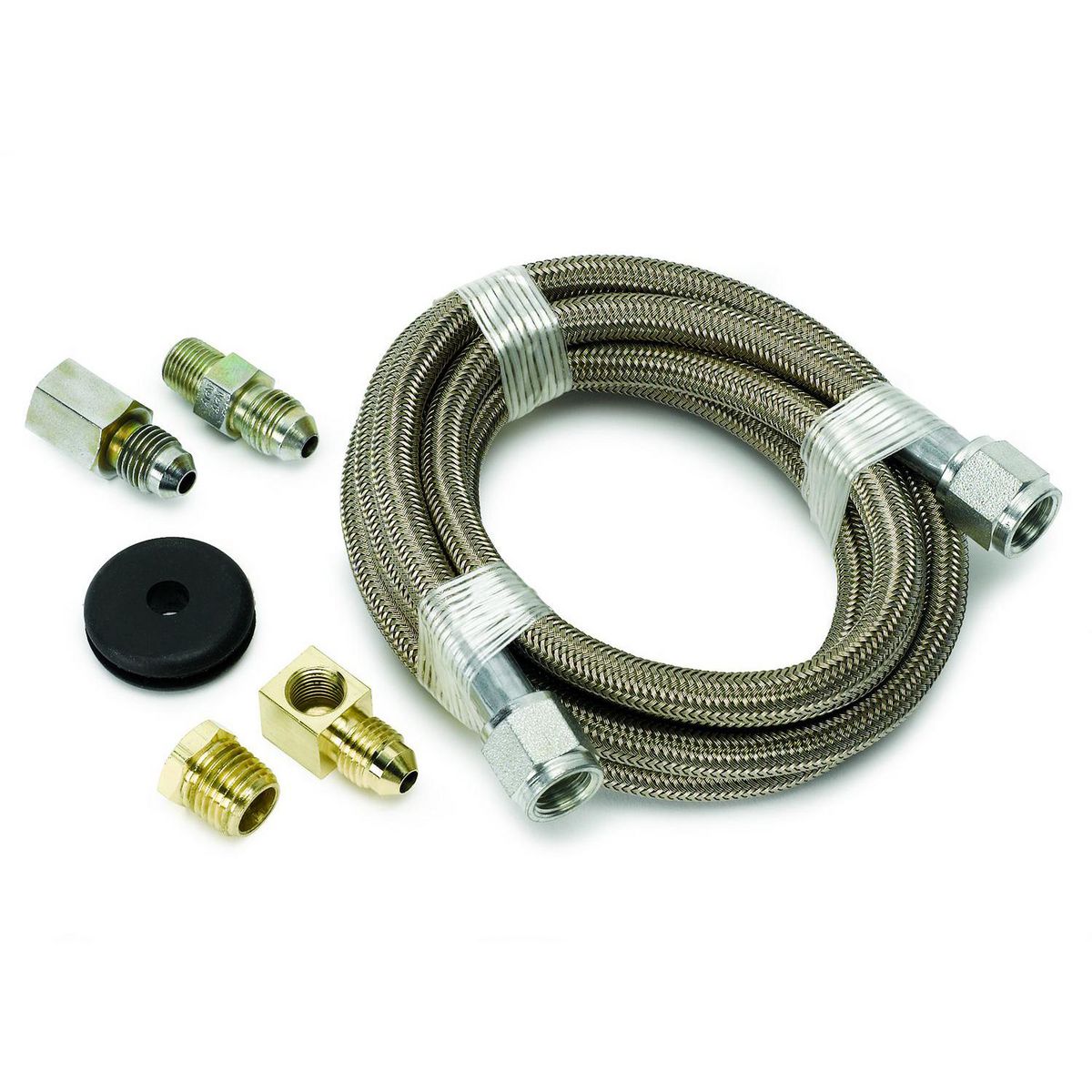 Autometer -4an Braided Hose With Fittings 6FT AU3228