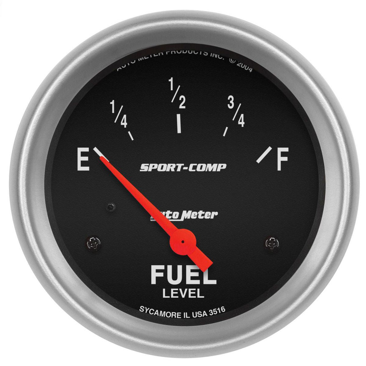 Autometer Sport-Comp 2-5/8in Fuel Level Gauge 240-33 Ohm Short Sweep Electric AU3516
