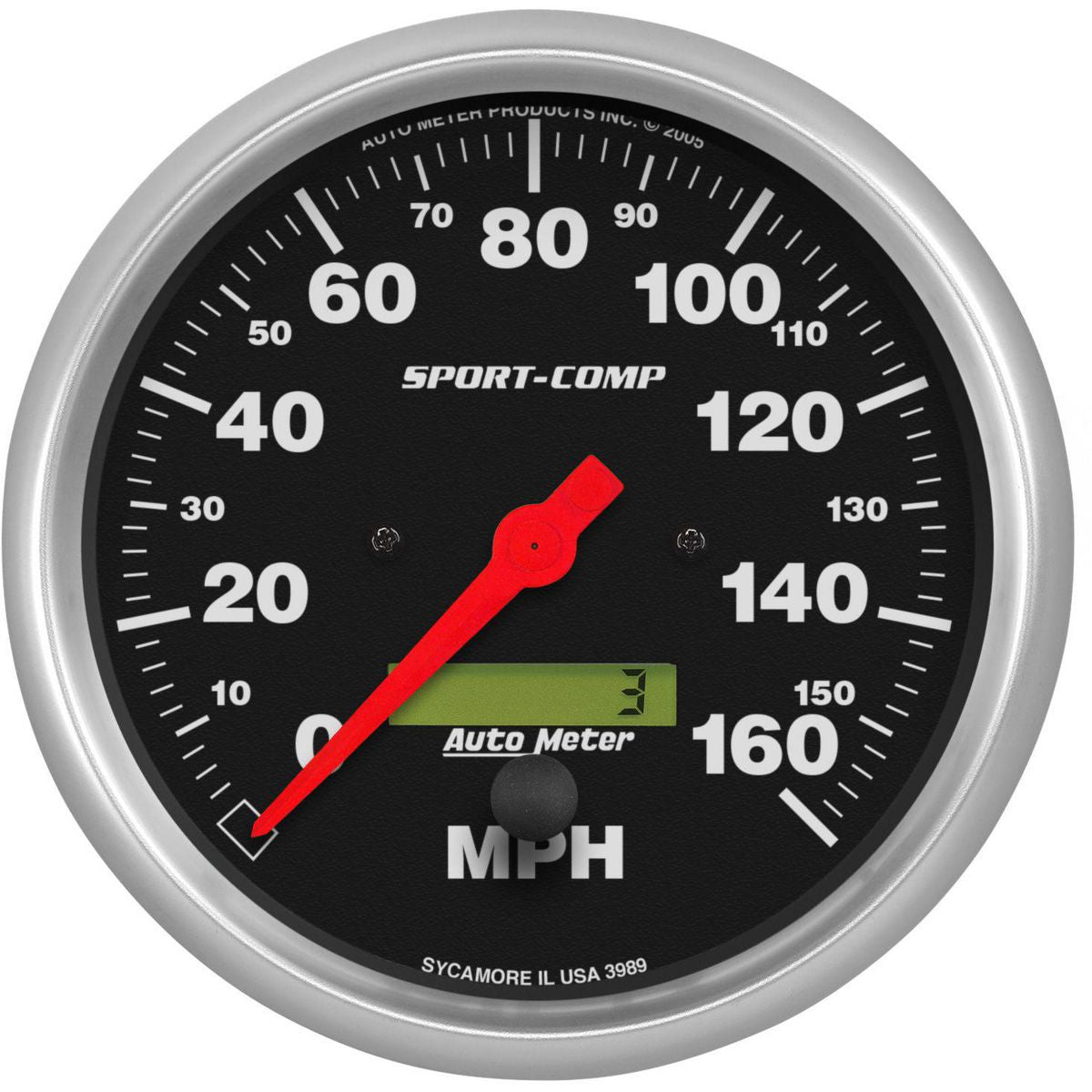 Autometer Sport-Comp 5in Speedo Gauge 160MPH Electronic In Dash AU3989