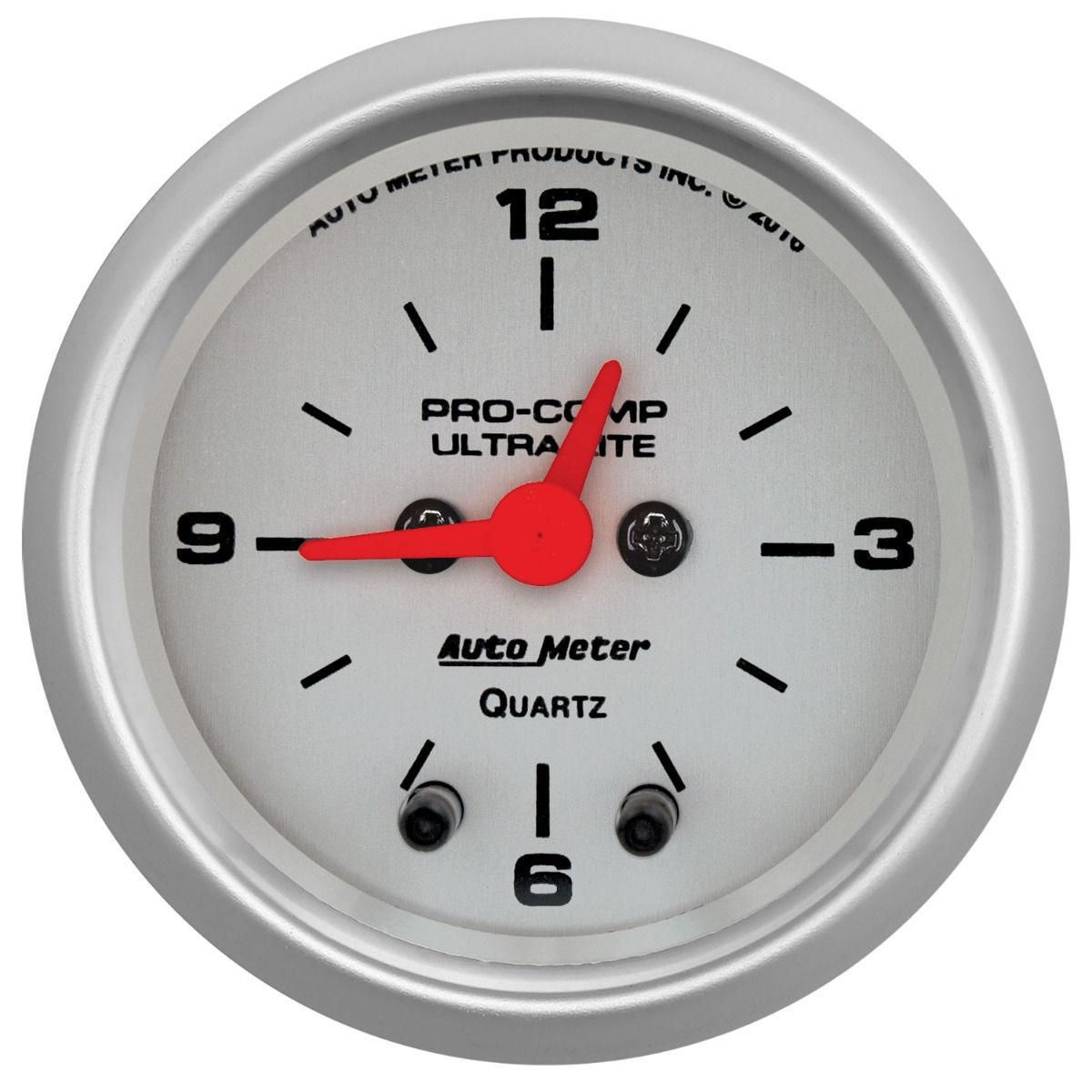 Autometer Ultra Lite 2-1/16in Clock AU4385