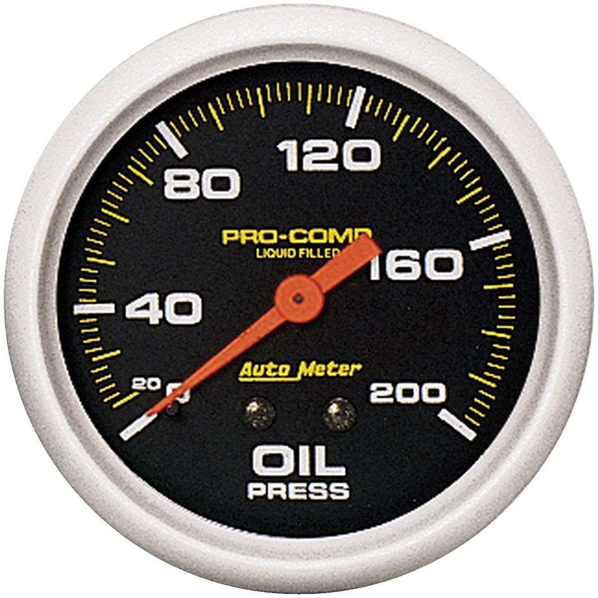 Autometer Pro-Comp 2-5/8in Oil Pressure Gauge 0-200 PSI Liquid Filled Mechanical AU5422