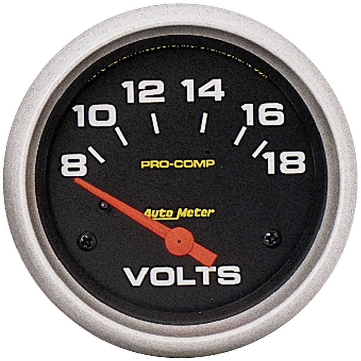 Autometer Pro-Comp 2-5/8in Voltmeter Gauge 8-18V Short Sweep Electric AU5492