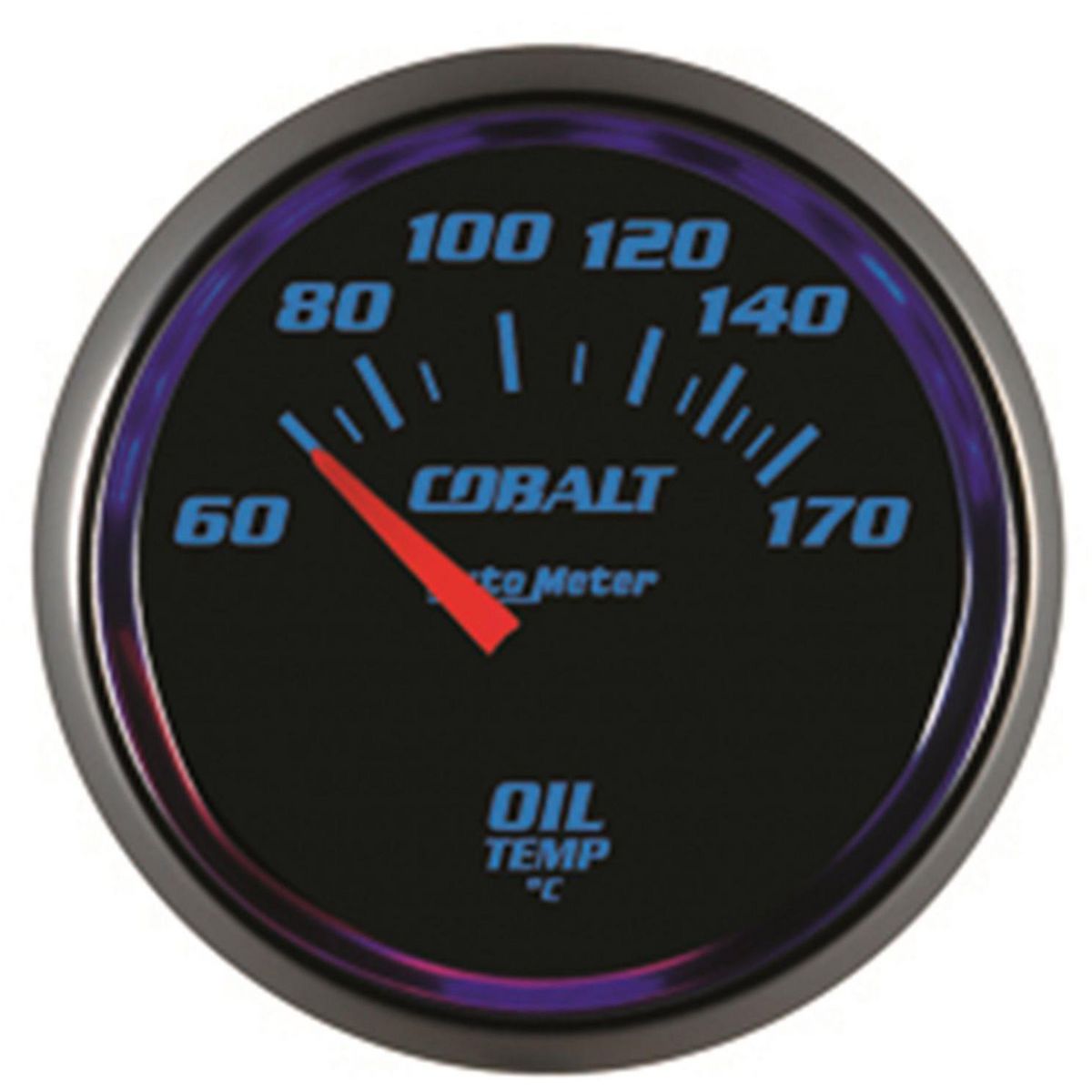 Autometer Cobalt 2-1/16in Oil Temp Gauge 60-150C Short Sweep Electric AU6148-M