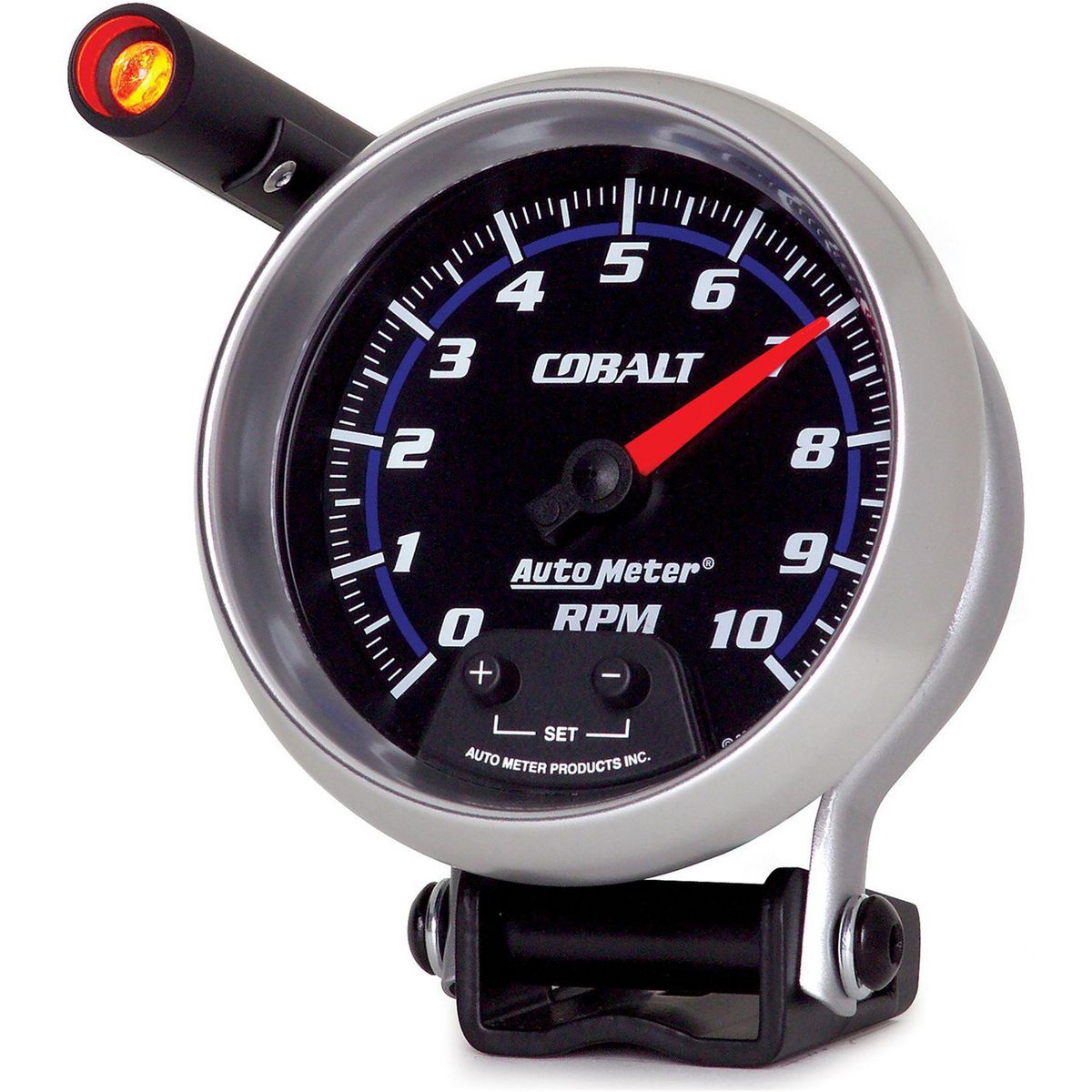 Autometer Cobalt 3-3/4in Tacho Gauge 10,000rpm Pedestal Mount w/Shift Light AU6290