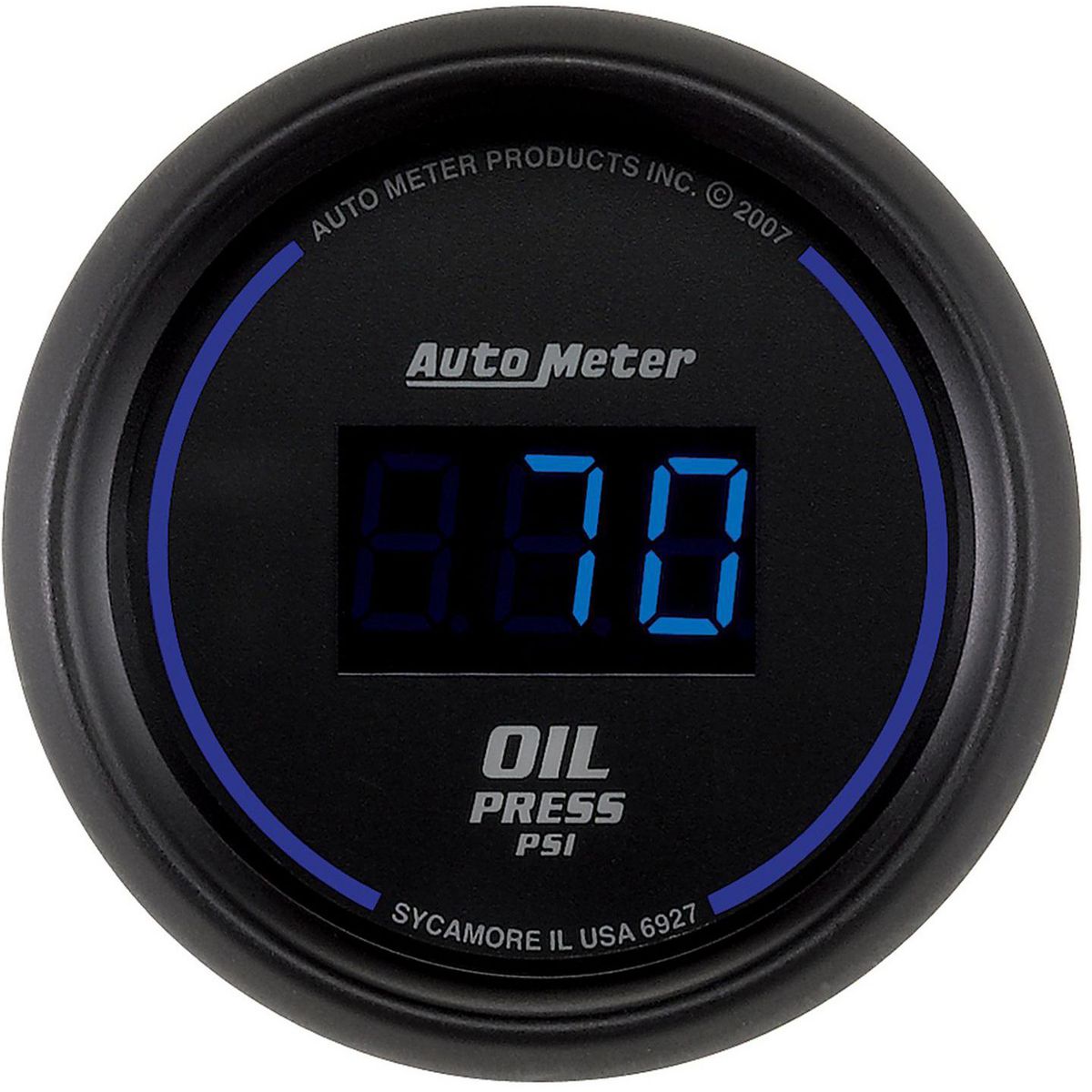 Autometer Cobalt Digital 2-1/16in Oil Pressure Gauge 5-100 PSI Electric AU6927