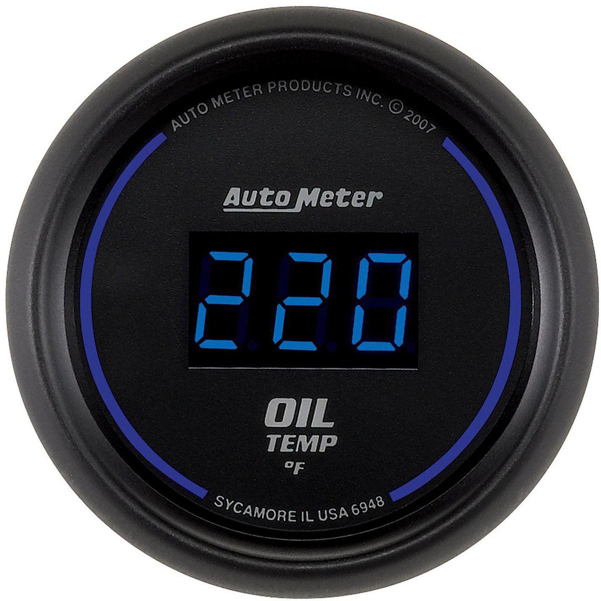 Autometer Cobalt Digital 2-1/16in Oil Temp Gauge 0-340F Electric AU6948