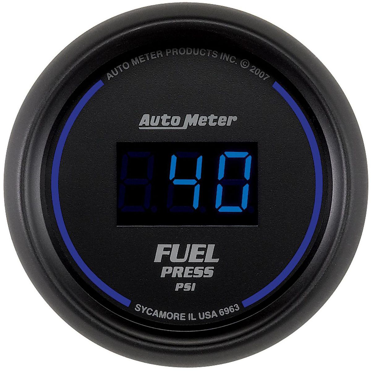 Autometer Cobalt Digital 2-1/16in Fuel Pressure Gauge 5-100 PSI Electric AU6963