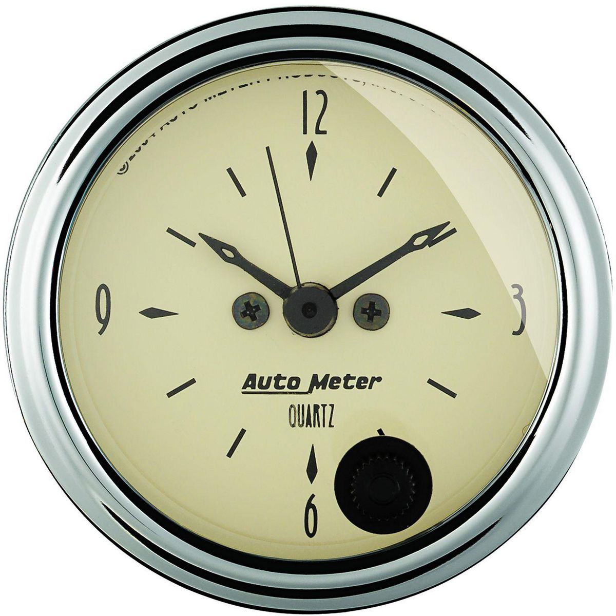 Autometer Antique Beige 2in Clock 12V AU1885