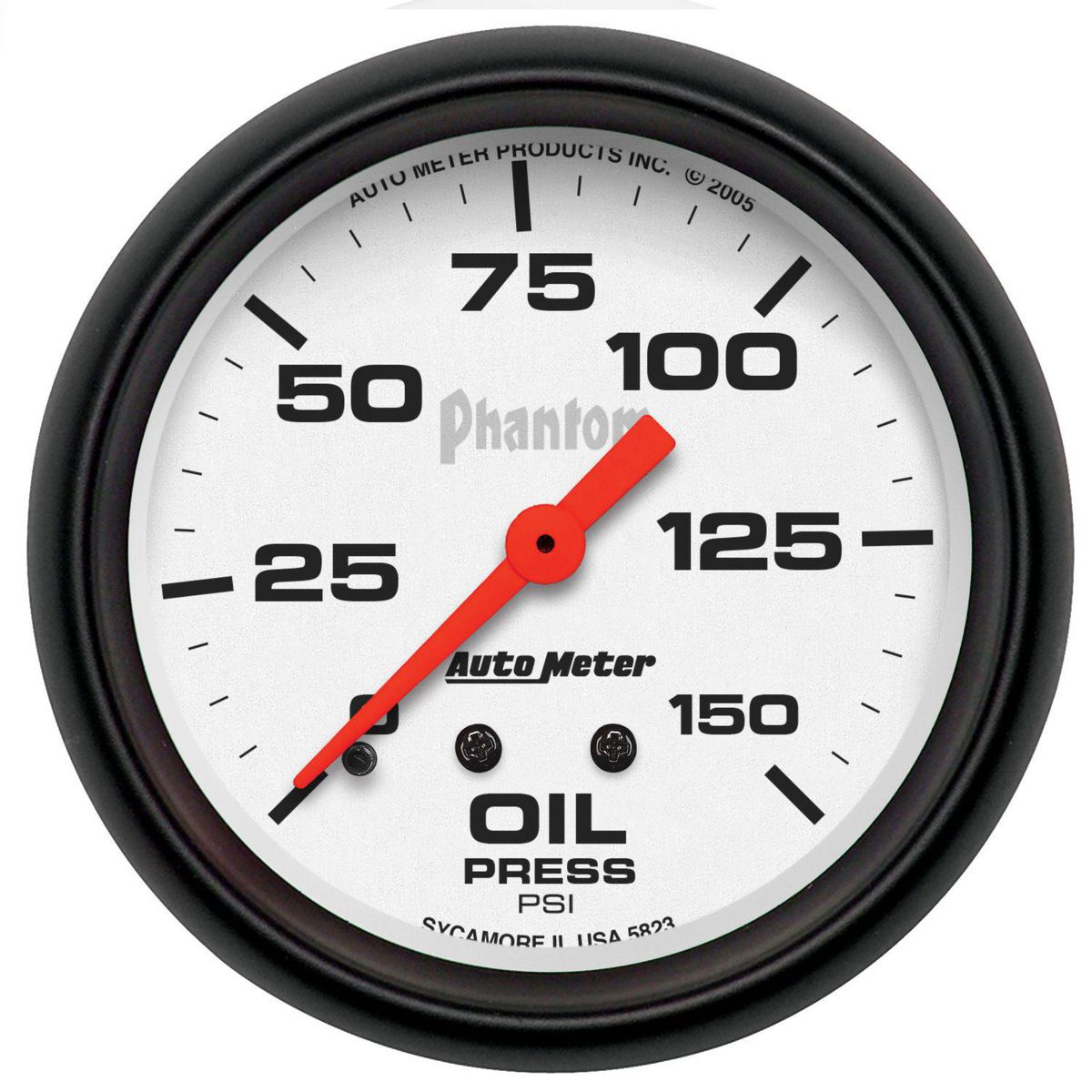 Autometer Phantom 2-5/8in Oil Pressure Gauge 0-150PSI Mechanical AU5823