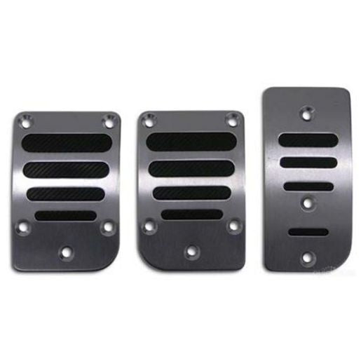 SAAS Pedal Pad Kit Manual - Aluminium Black Slots 23123BM