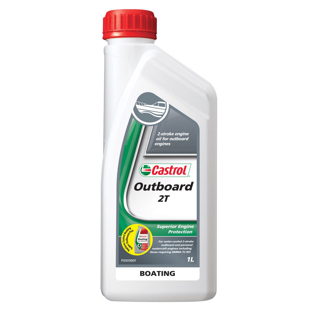 Castrol Outboard Premium Mineral 2T Engine Oil 1L 3377726