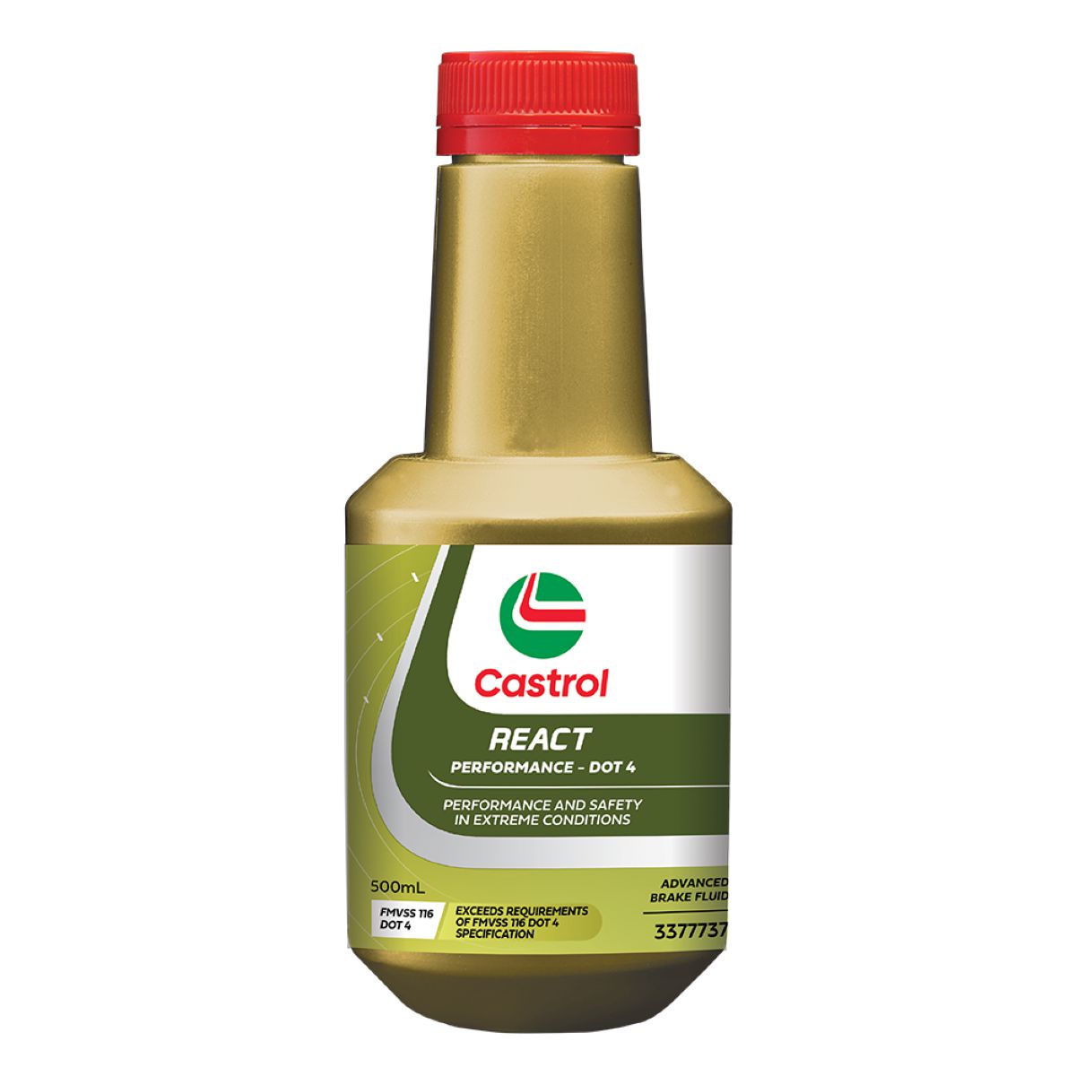 Castrol React Performance Brake Fluid DOT 4 500ml 3377737
