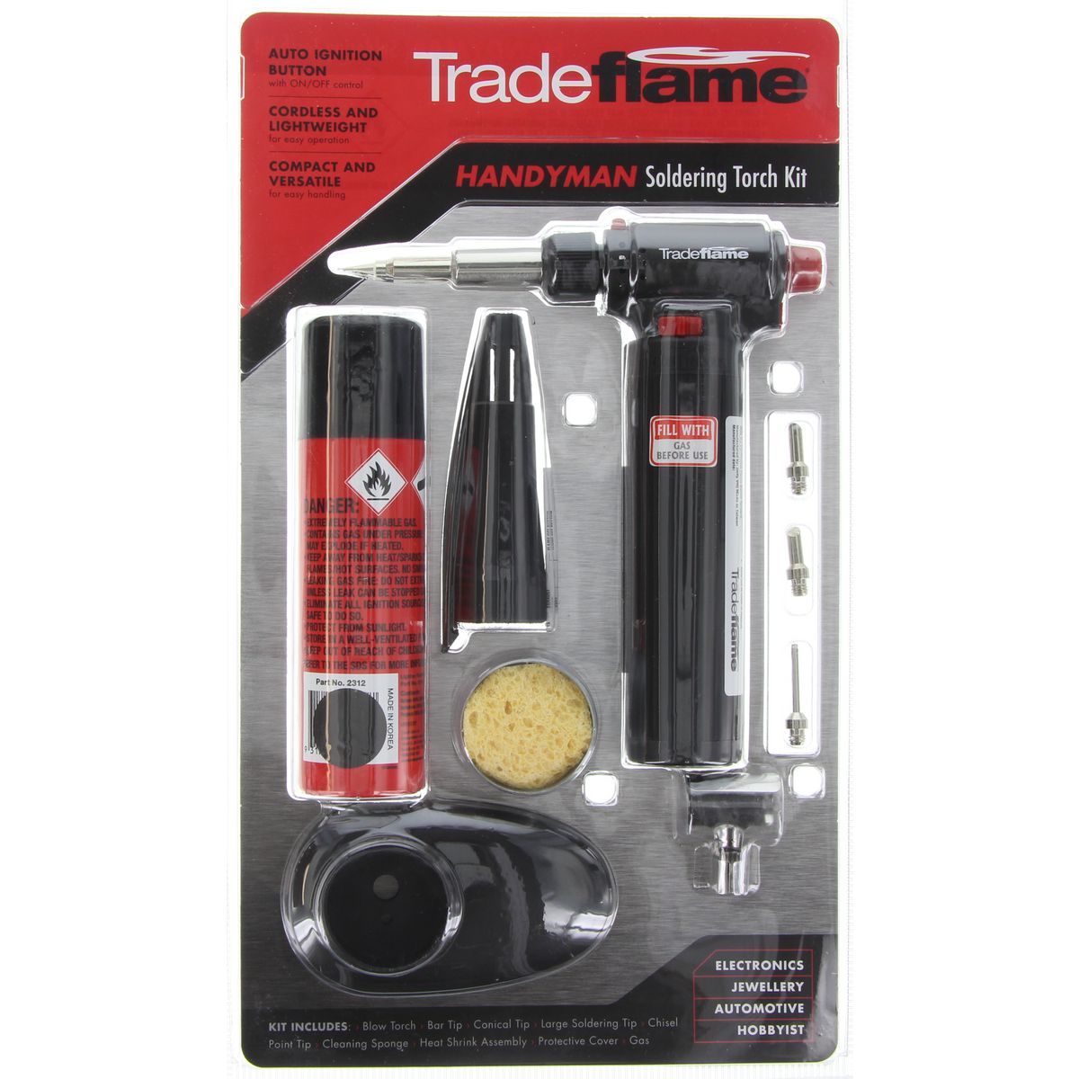 Trade Flame Soldering Torch Kit 211267