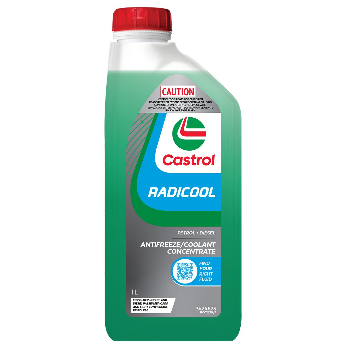 Castrol RADICOOL Premix Engine Coolant 1L 3424673
