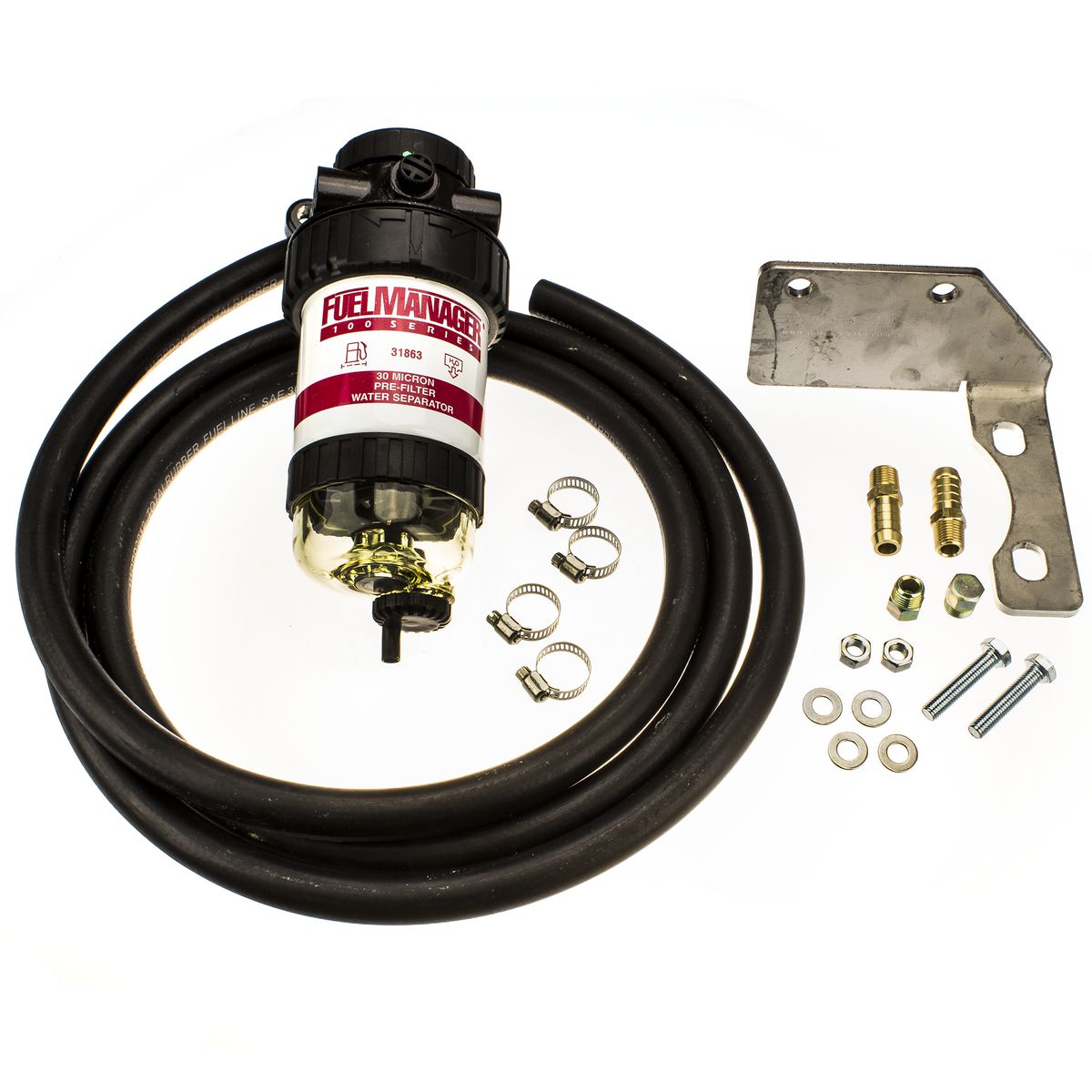 Drivetech 4x4 FuelManager Diesel Pre Filter Kit DT-FMK009 fits Toyota LandCruiser Prado 3.0L Turbo Diesel 2008-12