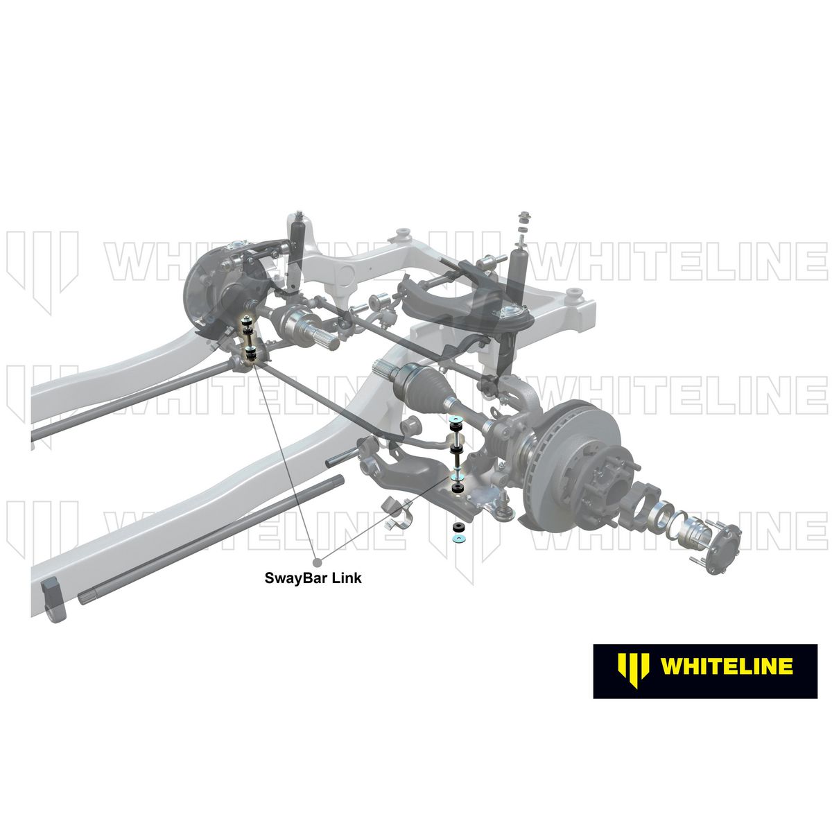 Whiteline W23442 Sway Bar -Link Assembly fits Toyota Hilux Landcruiser/Hilux 95-03